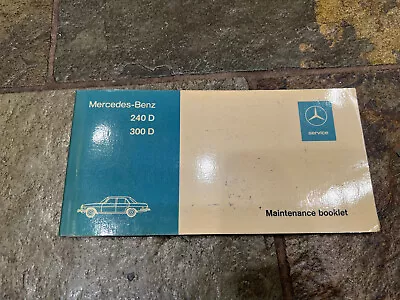 1975 Mercedes Benz 240D 300D Owner's Manual Maintenance Booklet • $14