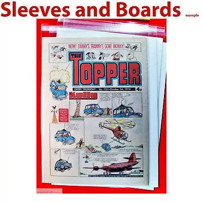 Comic Bags And Acid Free Boards For Old Large Comics Size6 A3 Fits # 1 Up X 10 • $35.42