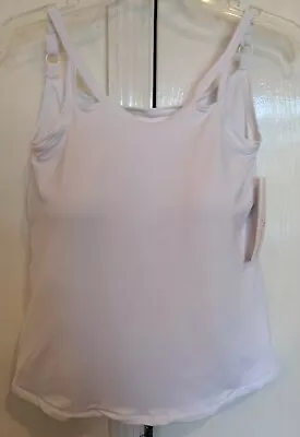 Mastectomy Camisole With Integrated Prosthetics Medium W C Cup NWT White Cut • $125