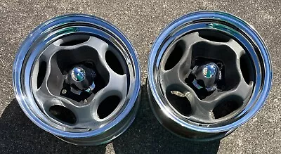 2 NOS Motor Wheel SPYDER Wheels/Rims 14X6 5  Bolt Pattern +Bullet CENTER CAPS GM • $299.99