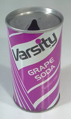 Vintage Varsity Grape Soda Pop Can Straight Steel Graf's Milwaukee WI • $12.99