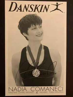 Nadia Comaneci Gymnast Signed 5  X 8  Photo AUTO Autograph Beckett BAS COA • $29.99