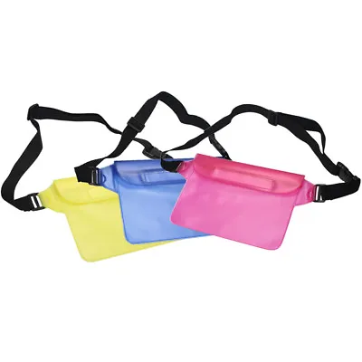 Sport Swimming Beach Waterproof Waist Pack Belt Holder Dry Bum Bag Pouch & Strap • £3.99