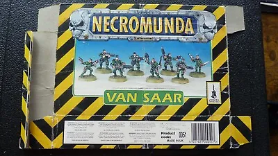 Warhammer Specialist Games Necromunda Van Saar Empty Box No Figures Used Poor # • £25