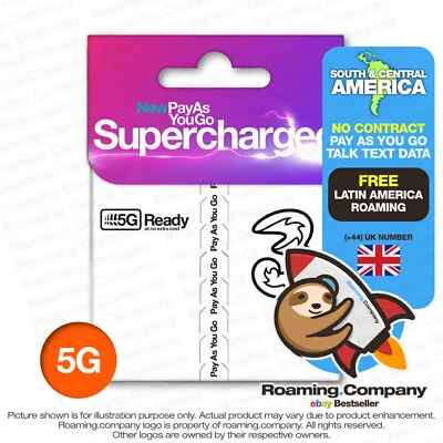 🚀 CENTRAL AMERICA 5G DATA TALK TEXT PAYG Travel SIM Hotspot Roaming NO CONTRACT • $9.95