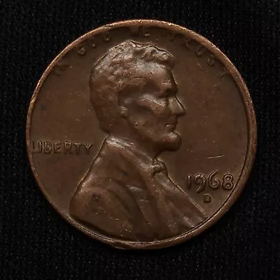 1968 D Lincoln Penny Errors- D Filled InLNUSTW RIM • $800