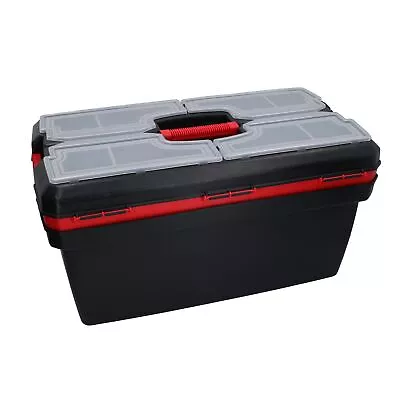 24” Large Maestro Toolbox Carry Case Storage Box With Handle + Compartments • £33.60