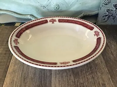 Sterling Vitrified China Oval Vegetable Serving Bowl White/wine Restaurant Ware • $25.97