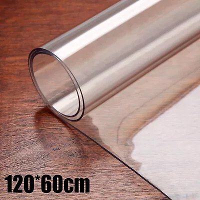 Clear PVC Table Cover Non-Slip Desktop Protection Pad Office Desk Protector Mat • £13.89