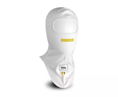 MOMO PRO Fireproof Nomex White Balaclava Open Face FIA 8856-2018 Racing Rally • £49.99