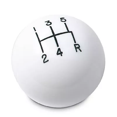 5 Speed Shifter Shift Knob WHITE - 12mm X 1.75 For 1983-2004 Mustang • $42.25