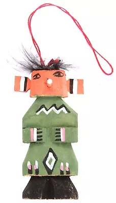 Vintage Small 3  Native American Wooden Hopi Cradle Route 66 Kachina Doll Indian • $12.49