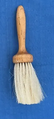 Vintage 9.25” Barber Brush • Neck Duster • Wood Handle • Horse Hair Bristles • $16.95