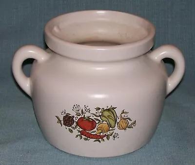 Vintage McCoy SPICE DELIGHT Bean Pot # 341 - No Lid- Vegetable Pattern-GUC • £6.22