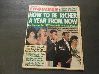 National Enquirer Jan 14 1986 Bill (Have A Quaalude?) Cosby             ID:27501 • $10