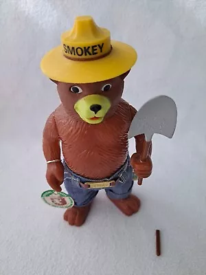 Vintage Smokey The Bear 8  Action Figure With Shovel Made By R. Dakin & Co. • $38.38