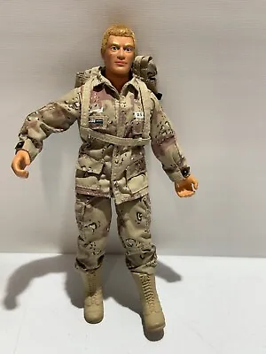 Vintage GI Joe US Army Duke 12  Doll Action Figure In Camo With Bag 1992 • $17.09