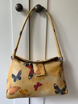 Beautiful Rare Osprey Leather Butterfly Print Bag Multicoloured • £86