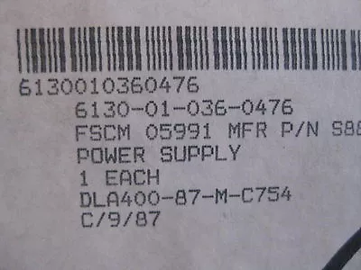 US Military Power Supply Frost Magnetics P/n S888-0045Z  New • $246.98