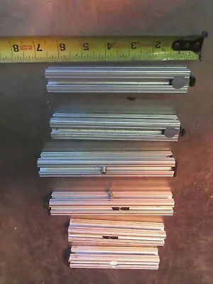 #38 EXTRUDED ALUMINUM T-SLOT 25 Mm X 25 Mm X 6/7  ASST LOT OF 6 FREE SHIPPING • $29.99