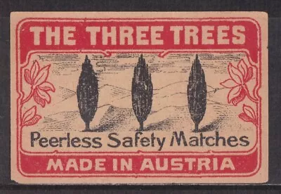 Old Matchbox Label Austria The Three Trees • $2.99