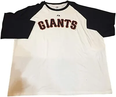 NWT 4X Big Tall MLB San Francisco Giants Raglan 3/4 Long Sleeve Licensed T-Shirt • $27.95