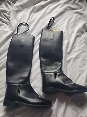 £80 • Buy Hawkins Royale Vintage Showing Hunting Leather Riding Boots Size 6