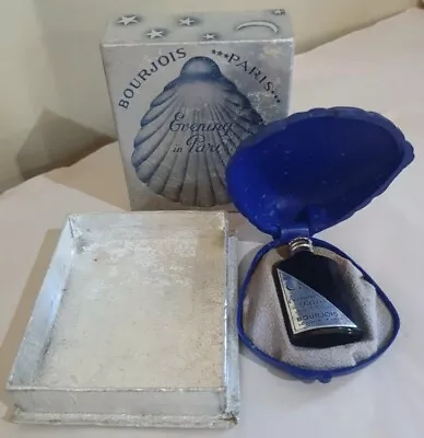 Art Deco Evening In Paris Lapis Blue Bakelite Clam Shell Bourjois Paris In Box • $199