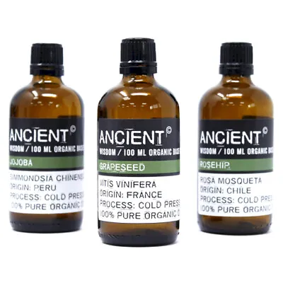 £24.95 • Buy Organic Essential Base Oil 100ml 100% Pure & Natural