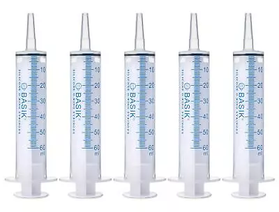 60ml | 60cc Cath Tip Silicone O-Ring Syringes | Tube Feeding | Oral Syringe C... • $52.97