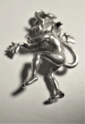 £6 • Buy Silver Vintage Charm Bracelet Charm   Devil