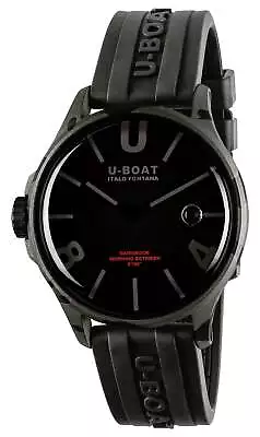 U-Boat Darkmoon Camouflage Black PVD Black Dial Black Rubber Mens Watch 9552 • $779