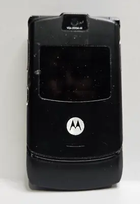 Motorola RAZR Flip Phone (V3) Black For Vintage Collector / Works Needs Battery • $20