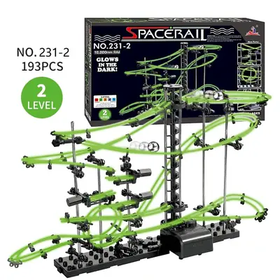 Marble Run Maze Race Track Games Luminous Spacerail Rollercoaster Ball Level 2 3 • $69.99