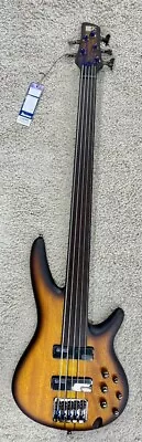 Ibanez SRF705BBF Portamento 5-String Electric Bass Natural Browned Burst Flat • $1049.99