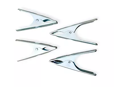 4x STRONG MARKET STALL CLAMPS Heavy Duty Spring Clips Fix Tarpaulin Sheet Cover • £6.50