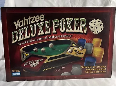 Yahtzee Deluxe Poker Game Parker Brothers Hasbro 2005 Open Box No Missing Tokens • $22.99