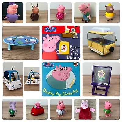 PEPPA PIG * Multi Listing * Toy Action Figures Books Soft Toys Etc • £2.95