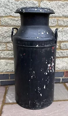 Vintage Painted Aluminium Milk Churn 10 Gallon Northern Dairies - Garden Wedding • £99