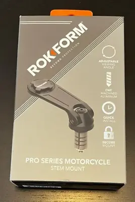 ROKFORM Pro Series Motorcycle Stem Phone Mount For Sportbikes / Clip On Bars NEW • $75