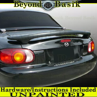 1990-2012 2013 2014 2015 Mazda Miata Mx-5 Mx5 Spoiler Wing Trunk Fin UNPAINTED • $124.75