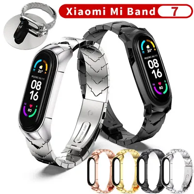 $21.64 • Buy Band7 Stainless Steel Bracelet Wristband Strap For Xiaomi Mi Band 7 Smart Watch