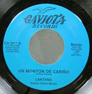 $5.99 • Buy Lantana 45 7  - Un Monton De Carino - Chicano Tejano Tex Mex Latin Tx La Onda