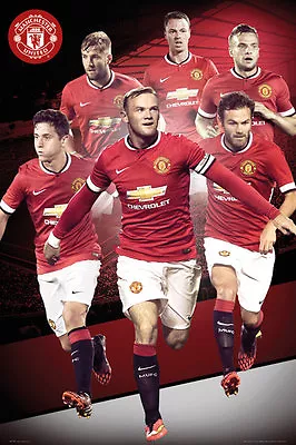 MANCHESTER UNITED - TEAM COLLAGE POSTER 24x36 - 1125 • $6.60