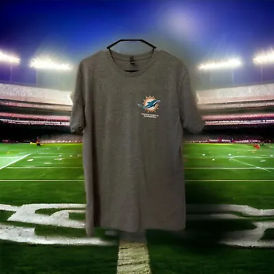 Miami Dolphins Training Complex NFL  T Shirt Gray Size L • $10