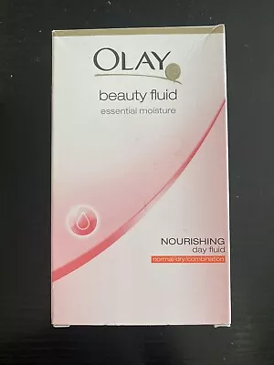 Olay Beauty Fluid Essential Moisture NOURISHING Normal/Dry Combination 200ml NEW • £12.99