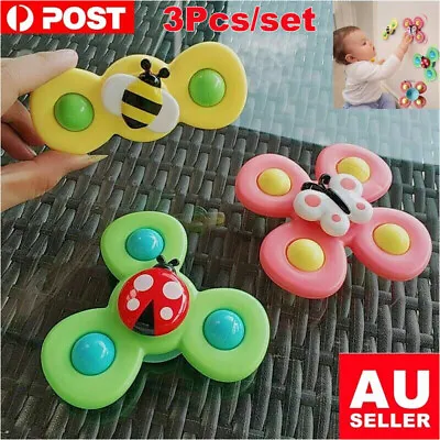 $6.64 • Buy Suction Cup Spinner Toys Baby Bath Spinning Top Toys Fidget Animal Hand Windmill
