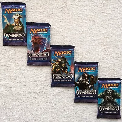 MTG: 5 RETURN TO RAVNICA Sealed Boosters From Box - 1 Of Each Art Cover- English • $26