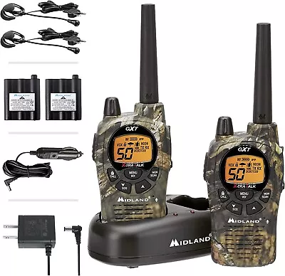 Midland (GXT1050VP4) Radios With Headsets And Charger (30 Mile) BRAND NEW • $78.90