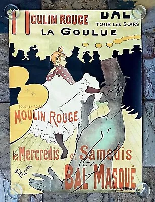 Moulin Rouge La Goulue Vintage Theatre Poster Print • $39.99